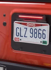 Kentrol BackSide License Plate Mount with LEDs, Textured Black, Jeep JK 2007-2018                                     - 80703 - Image 9