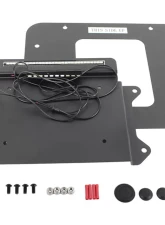 Kentrol BackSide License Plate Mount with LED, Textured Black for Jeep JK 2007-2009                                     - 80707 - Image 5