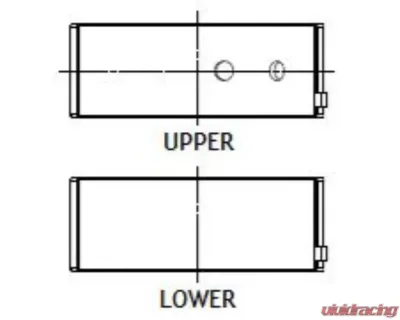 ACL Holden/Opel Race Series 0.50mm Oversized Con Rod Bearing Set - 4B2322H-.50