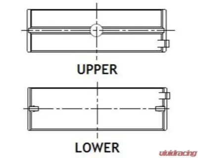ACL Chrysler 345 5.7L Hemi V8 .25 Oversized Race Series Main Bearing Set 2005-2021 - 5M2220H-.25