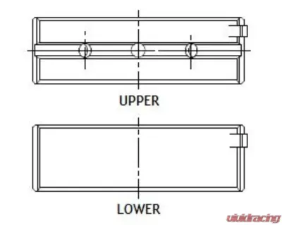 ACL Toyota 1FZ-FE Standard Size w/ Extra Oil Clearance High Performance Main Bearing Set - 7M7989HX-STD