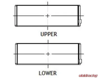 ACL Chrysler 345, 370 ci (5.7L/6.1L) Hemi .025 Oversize High Performance Rod Bearing Set - 8B1808H-.025