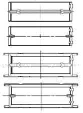 ACL Chrysler Prod V8 318/340/360 Standard Size Trimetal Rod Bearing Set 56-98                                     - 8B481P-STD - Image 2