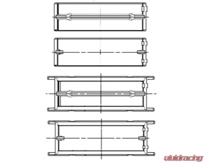 ACL Chrysler Prod V8 318/340/360 Standard Size Trimetal Rod Bearing Set 56-98 - 8B481P-STD