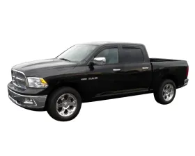 AVS Ventvisor Low Profile In-Channel Deflectors 4pc - Smoke Dodge RAM 1500 Crew Cab 2009-2018