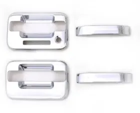 AVS Door Handle Covers (2 Door) 4pc Set - Chrome Ford F-150 (2 Door w/Keypad) 2004-2014