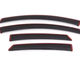AVS Ventvisor In-Channel Front & Rear Window Deflectors 4pc - Smoke Ford Fusion 2013-2018