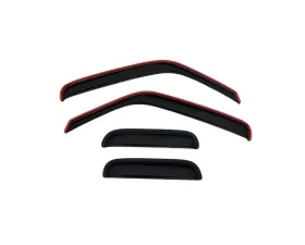 AVS Ventvisor Outside Mount Window Deflectors 4pc - Smoke Ford Ranger (Fixed Window) 1999-2011