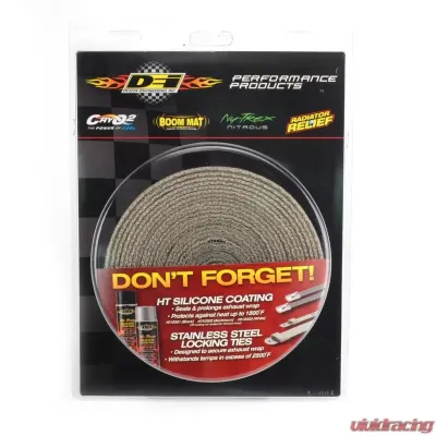 Design Engineering DEI Exhaust Wrap Exo Series - 1.5" X 20' - Tan-Bulk - 10080
