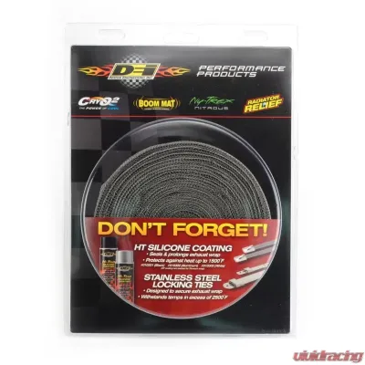 Design Engineering DEI Exhaust Wrap Exo Series - 1.5" X 20' - Black-Bulk - 10082
