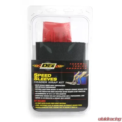 Design Engineering DEI Speed Sleeves - Exhaust Sleeves - 8 Cylinder Kit - Black - 10083