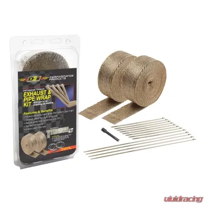 Design Engineering DEI Exhaust & Pipe Wrap Kit, Titanium - 10095