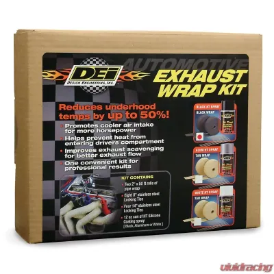 Design Engineering DEI Exhaust Wrap Kit - White Ht Coating - 10111