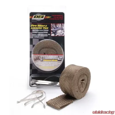 Design Engineering DEI Pipe Wrap & Ties Kit 2" X 25 Ft - Titanium - 10123