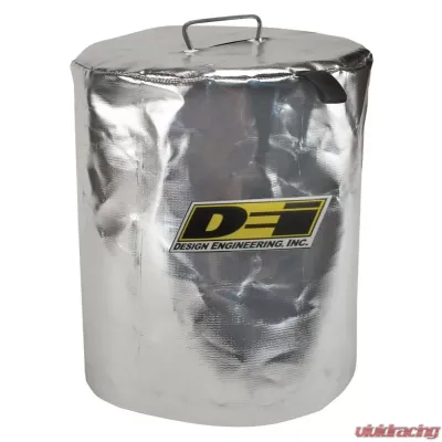 Design Engineering DEI Reflective Aluminized 5 Gallon Metal Round Race Fuel Can Cover - 10467
