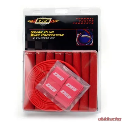 Design Engineering DEI Protect-A-Boot And Wire Kit Red - 8 Cylinder Kit - 10722