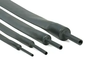 Design Engineering DEI Hi-Temp 3To1 Shrink Tubing Kit - 9 12 18 24Mm - 2 Ft Of Each - Black