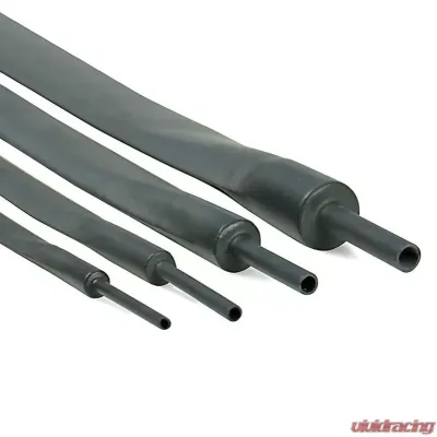 Design Engineering DEI Hi-Temp 3To1 Shrink Tubing Kit - 9 12 18 24Mm - 2 Ft Of Each - Black - 10836