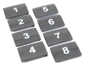Design Engineering DEI Wire Marker Kit, 8Pc. Heat Shrink. 18Mm Id. Numbered  1-8