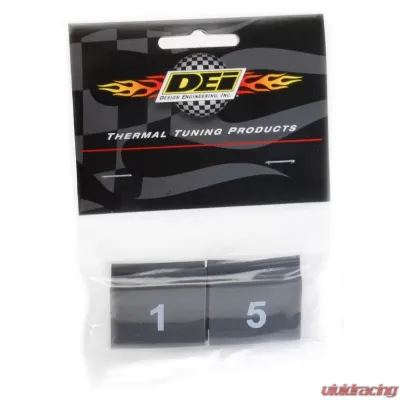 Design Engineering DEI Wire Marker Kit, 8Pc. Heat Shrink. 18Mm Id. Numbered  1-8 - 10849