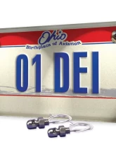 Design Engineering DEI Led Lite N Boltz License Plate Lighting Kit - Satin - 2-Pc                                     - 30302 - Image 2