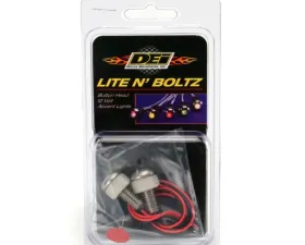 Design Engineering DEI Led Lighted Button Head Boltz Red - 2-Pack
