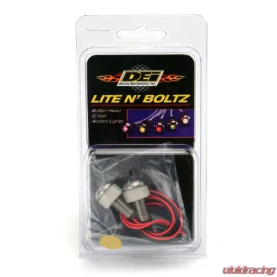 Design Engineering DEI Led Lighted Button Head Boltz Amber - 2-Pack - 30305