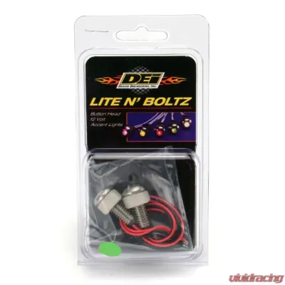 Design Engineering DEI Led Lighted Button Head Boltz Green - 2-Pack - 30306