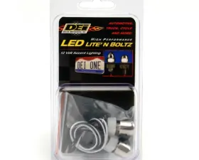 Design Engineering DEI Led Lite N Boltz License Plate Lighting Kit - Polished - 2-Pc