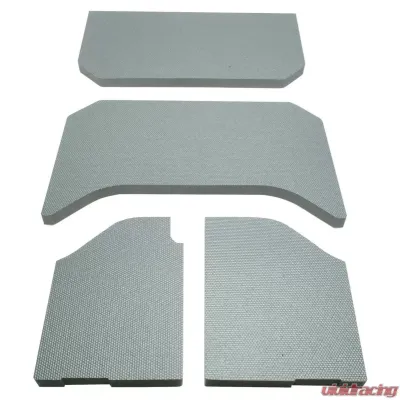 Design Engineering DEI Jeep Wrangler Sound Deadening Headliner 2007-2010 4-Door - 4 Piece Gray - 50133