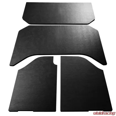 Design Engineering DEI Jeep Wrangler Sound Deadening Headliner 2007-2010 4-Dr - 4 Pc Leather Look Black - 50155