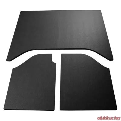 Design Engineering DEI Jeep Wrangler Sound Deadening Headliner 2007-2010 2-Dr - 3 Pc Leather Look Black - 50156