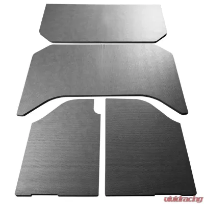 Design Engineering DEI Jeep Wrangler Sound Deadening Headliner 2007-2010 4-Dr - 4 Pc Leather Look Gray - 50157
