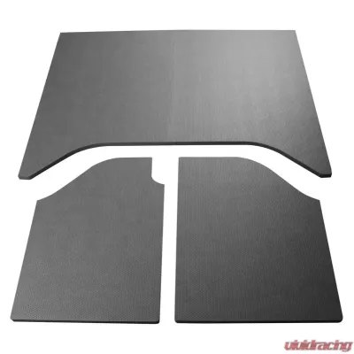 Design Engineering DEI Jeep Wrangler Sound Deadening Headliner 2007-2010 2-Dr - 3 Pc Leather Look Gray - 50158