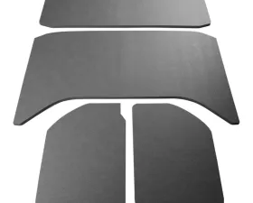 Design Engineering DEI Jeep Wrangler Sound Deadening Headliner 2011- 2018 Jk 4Dr-4 Pc Leather Look Gray
