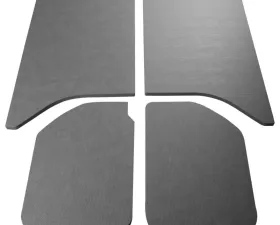 Design Engineering DEI Jeep Wrangler Sound Deadening Headliner 2011-2018 Jk 2Dr-4 Pc Leather Look Gray