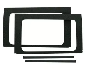 Design Engineering DEI Jeep Jl 4Dr 2018-Up Side Window Black  4Pc