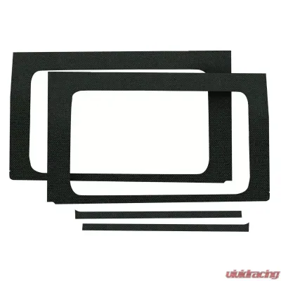 Design Engineering DEI Jeep Jl 4Dr 2018-Up Side Window Black 4Pc - 50173