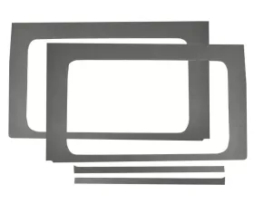 Design Engineering DEI Jeep Jl 4Dr 2018-Up Side Window Gray Leather Look  4Pc