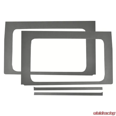 Design Engineering DEI Jeep Jl 4Dr 2018-Up Side Window Gray Leather Look 4Pc - 50176