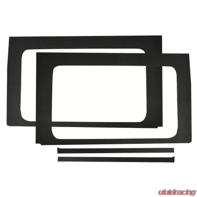 Design Engineering DEI Jeep Jl 4Dr 2018-Up Side Window Black Leather Look 4Pc - 50177