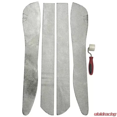 Design Engineering DEI C6 Corvette Tunnel Side Shields. 4 Piece Kit With Roller - 50531