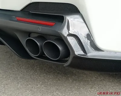 Novitec Black Exhaust Tips w/ Mesh Insert Ferrari Portofino 2018-2021 - F1 333 BL