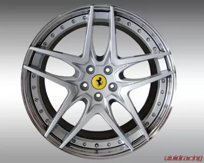 Novitec NF7 21x12 Silver Rear Forged Wheel Ferrari 488 GTB | 488 Spider 15-17 - F4 488 02