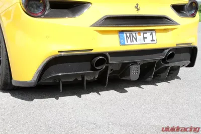 Novitec Rear Carbon Fiber Add-On Diffuser  Ferrari 488 GTB | 488 Spider 2016-2021 - F6 488 38