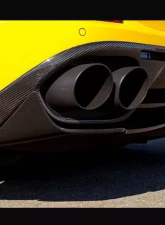 Novitec Rear Bumper Diffusor Skirts in Visible Carbon for Ferrari California T 2015-2017                                     - F6 888 79 - Image 2