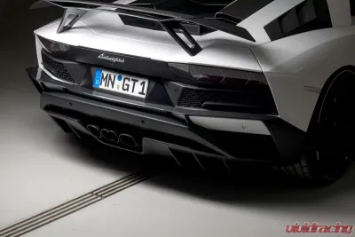 Novitec Visible Carbon Fiber Rear Bumper Attachment Lamborghini Aventador - L6 111 61