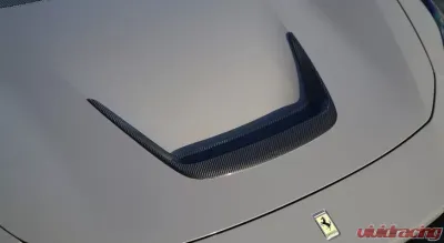 Novitec Insert Trunk Lid Primed Carbon Fiber Ferrari F8 Tributo | Spider 2020+ - F6 444 05
