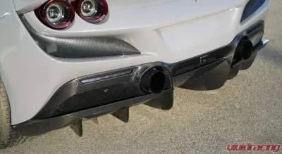 Novitec 3-Piece Rear Diffusor Air-Opening Visible Carbon Fiber Ferrari F8 Tributo | Spider 2020+ - F6 444 56