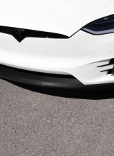 Novtiec Carbon Fiber Front Lip Spoiler Tesla Model X 2015+                                     - T6 X00 40 - Image 2